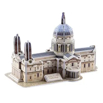 

3D Word Famous Buildings Architecture Puzzle Jigsaw Model Educational DIY Toys