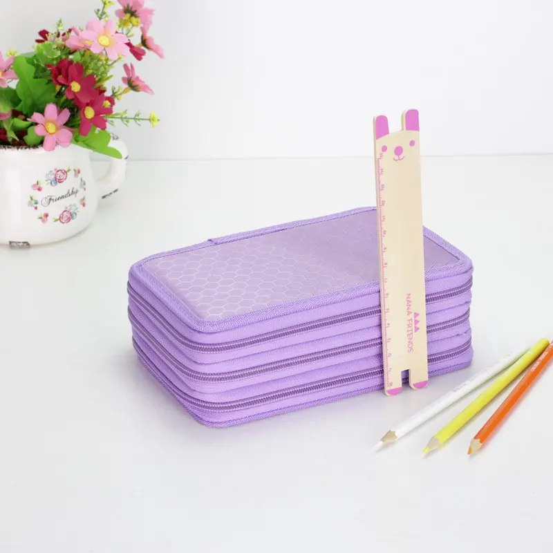 36/48/72 Отверстия Оксфорд школьный пенал Kawaii штраф Pencilcase большой пенал коробка мульти детские многофункциональные Канцтовары чехол