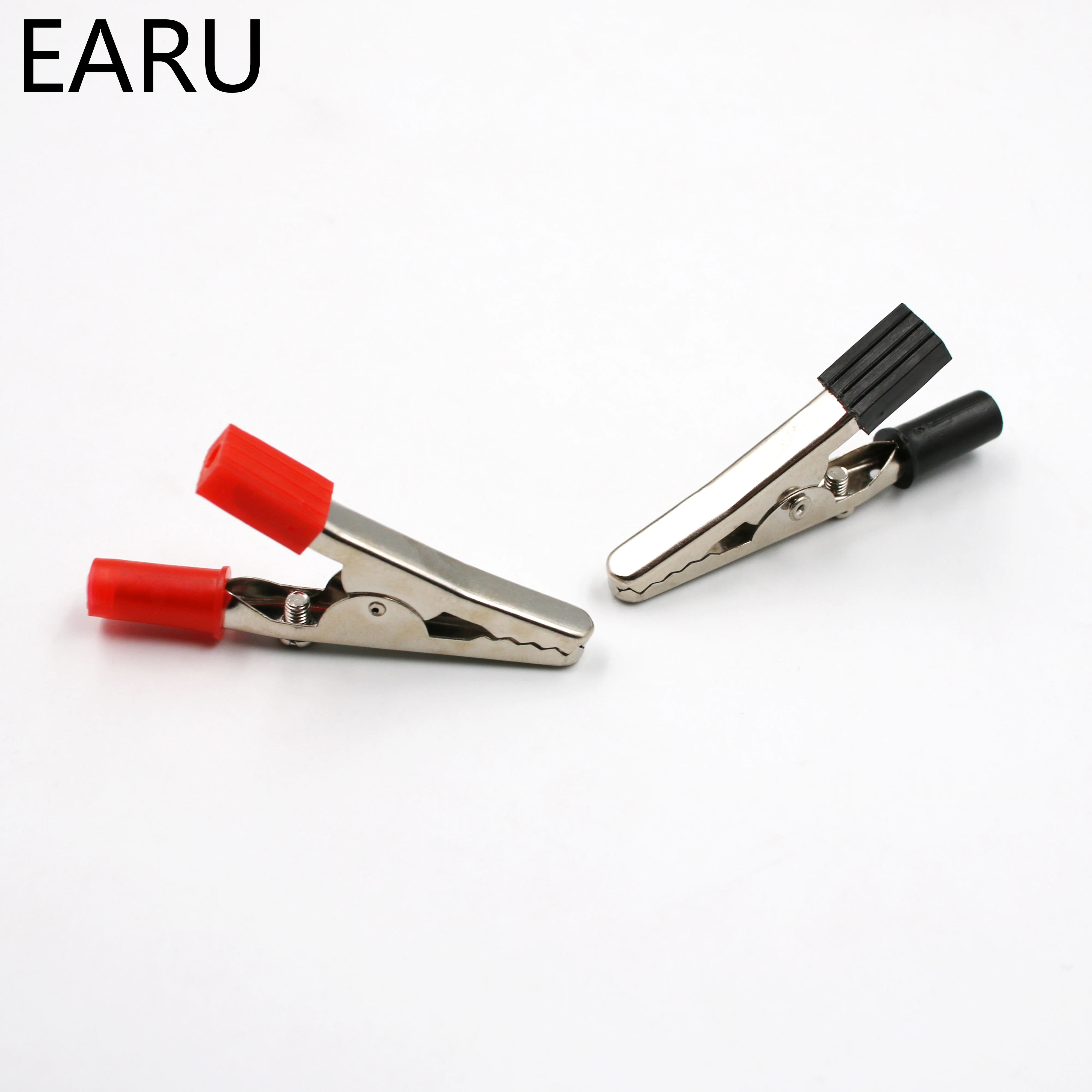 50mm Plastic Handle Test Probe Metal Alligator Clips Connector for Battery alligator clips