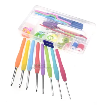 

1 set of new home 16 magic crochet set DIY knitting tools color crochet various accessories boxed sets