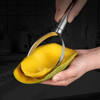 

Pulp Separator Peeler Watermelon Corer Fruit Cutter Slicer Skinner Digging Scoop Device Stainless Steel Kitchen Tool