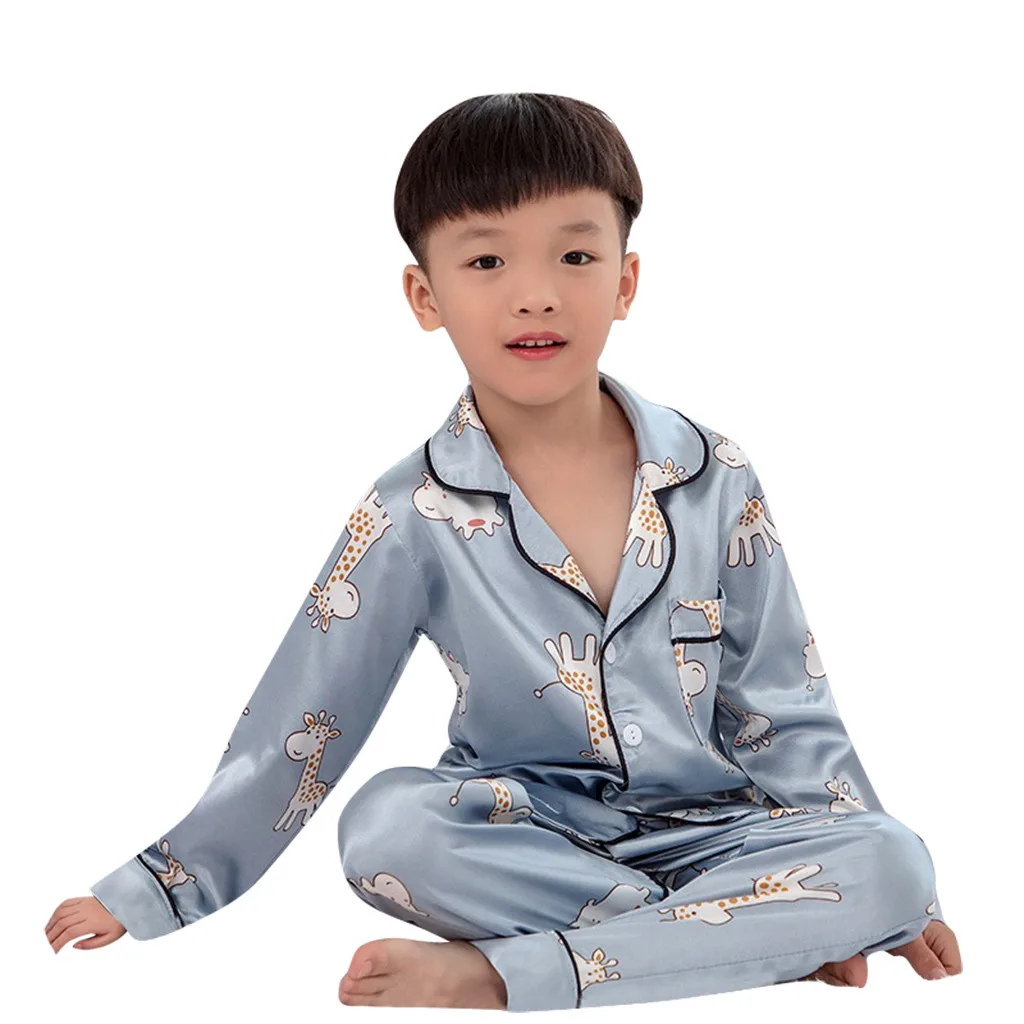 Baby Boys Clothing For Girls Pajamas Winter Warm Long Sleeve Sleepwear Children's Sets Kid Tracksuit Suits Pyjamas | Детская одежда