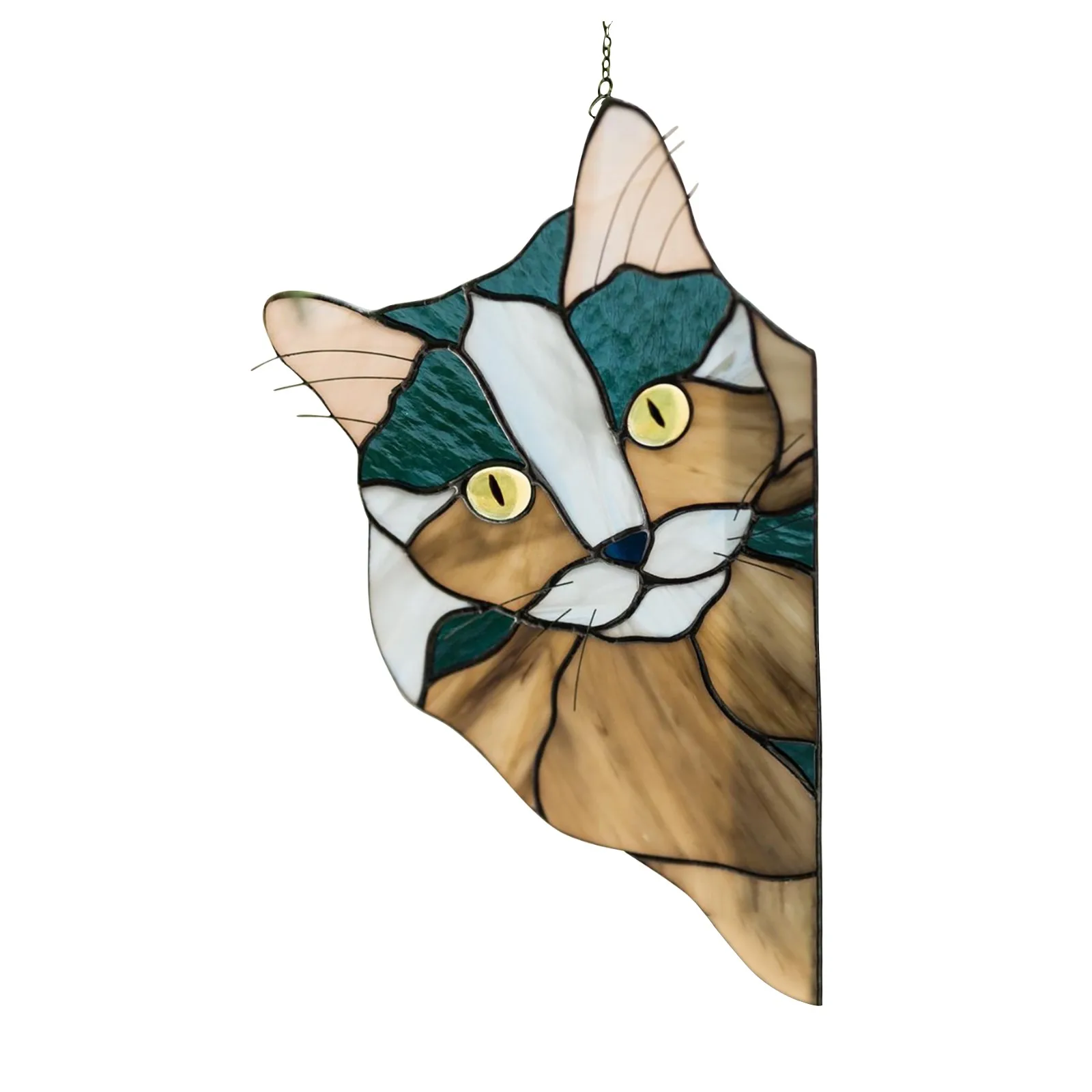 Suncatchers Glass Art Stained glass Cat Suncatcher cat FavoriteGlass Window hangings