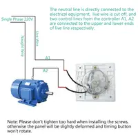 AC 220V Timer Switch Control Pump Mechanical Countdown Control Interruptor 30/60/120 Minutes For Fan, Water Heater, Pump, Router 2