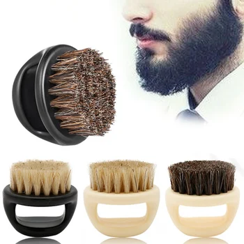 Günstig 1 Pcs Ring Design Pferd Borsten Männer Rasieren Pinsel Kunststoff Tragbare Barber Bart Pinsel Salon Gesicht Reinigung Rasiermesser Pinsel