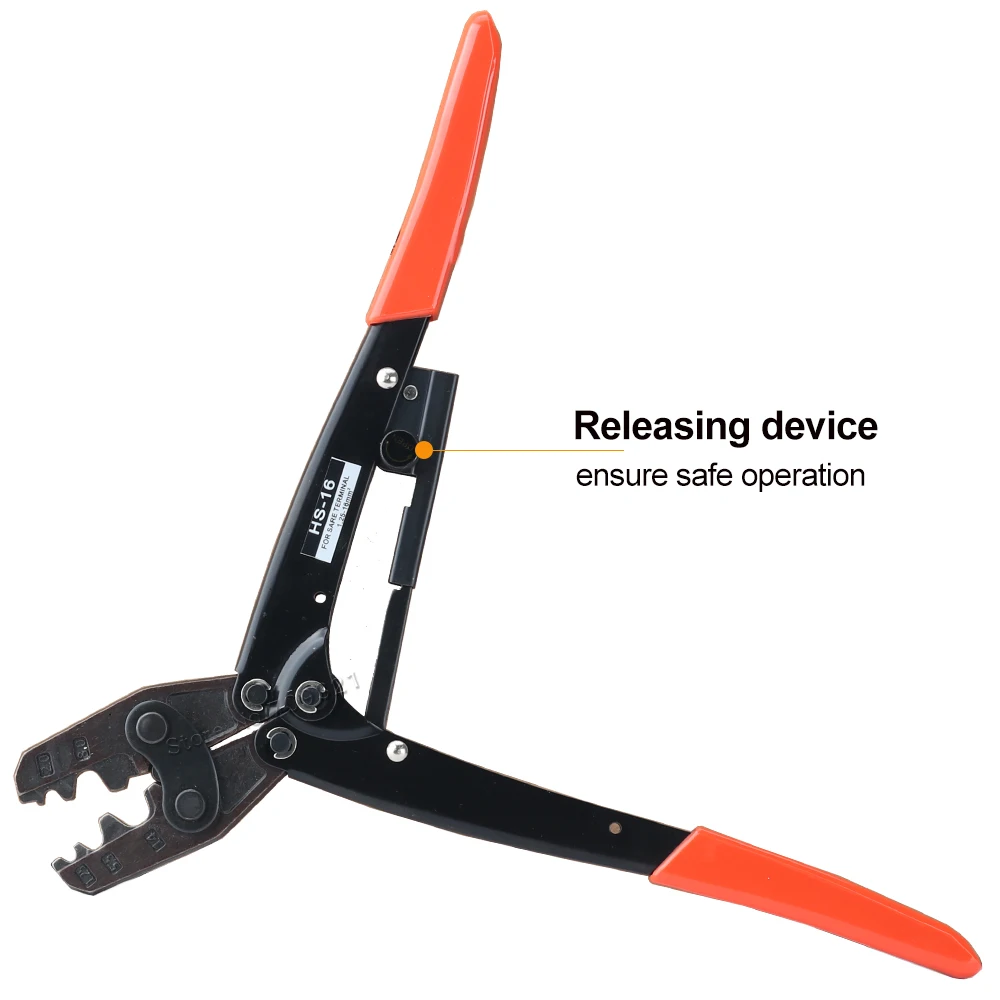 Non-insulated Terminals Crimping Pliers 0.5-38mm2 22-2AWG Bare Naked Connectors Cable Lugs Crimper Electric Crimping Hand Tools 3