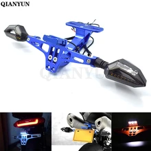 Универсальный Мотоцикл Регулируемый Кронштейн номерного знака с Светодиодный индикатор для поездок на мотоцикле DUCATI Монстр M400 M600 M620 M750 M750IE M900