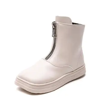 

Girls Boots 2020 Autumn New Children Black Mid Long Fashion Boots Suede Rubber Soft Non-slip Platform Boots Shoes For Girls Kids