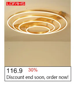 LOFAHS Modern Led Ceiling Light Remote Control For Bedroom living Room Kitchen brown large size LED Ceiling lamp