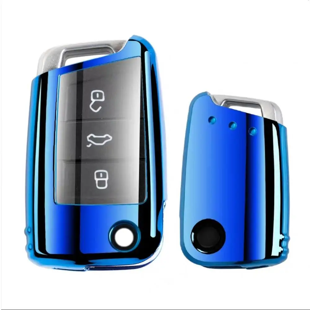 

2019 New Soft TPU Key Cover Case For Volkswagen TIGUAN Golf for Skoda Octavia Car Shell Key Protection Accessorise