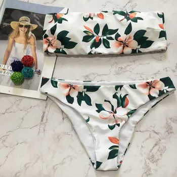 

Sexy Bikinis Set Women Floral Print Sexy Brilliant Bikinis 2020 Tankini Brazilian Swimwear Two-piece Mujer T