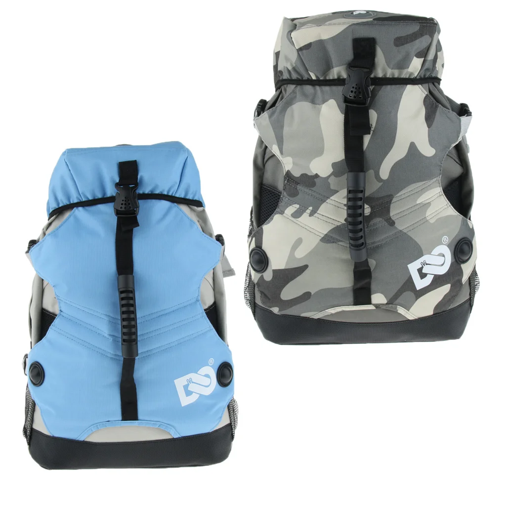 800D Oxford Roller Skating Bag Mens Womens Outdoor Roller Skating Backpacks Multi Pockets Roller Skates Carrier Bag