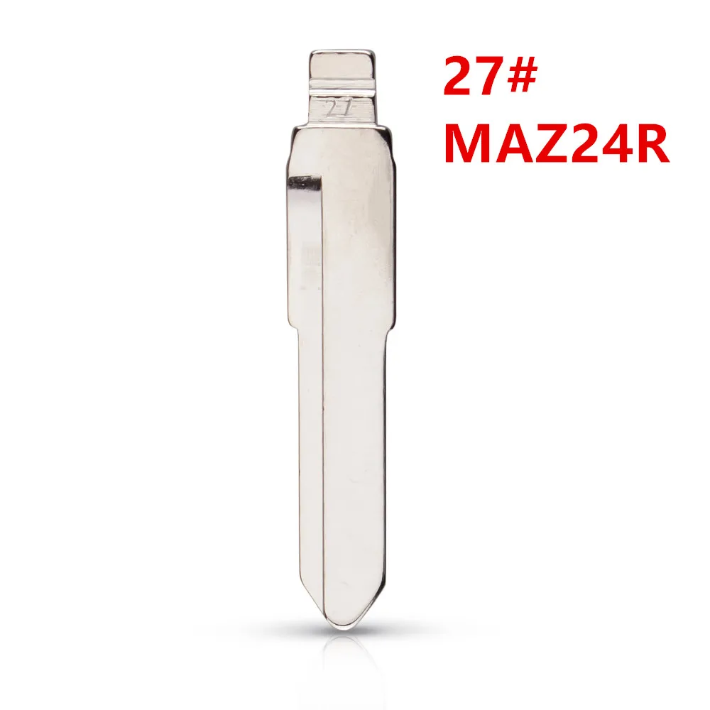 10pcs 27# MAZ24R Metal Uncut Blank Flip Remote Key Blade For Mazda M3 ...