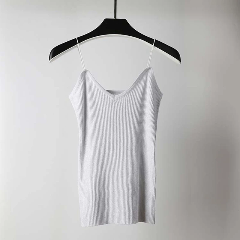 Кроп топы GOPLUS 2021 Tamls Camis Camisole tank Moda Mujer вязаная футболка без рукавов Футболка Blosas