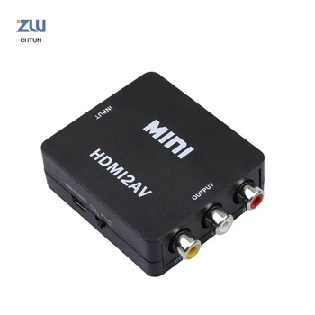 

HDMI To RCA AV/CVBS Adapter HD 1080P Mini HDMI2AV Video Converter BOX For PS3 VCR DVD PALMTSC PC