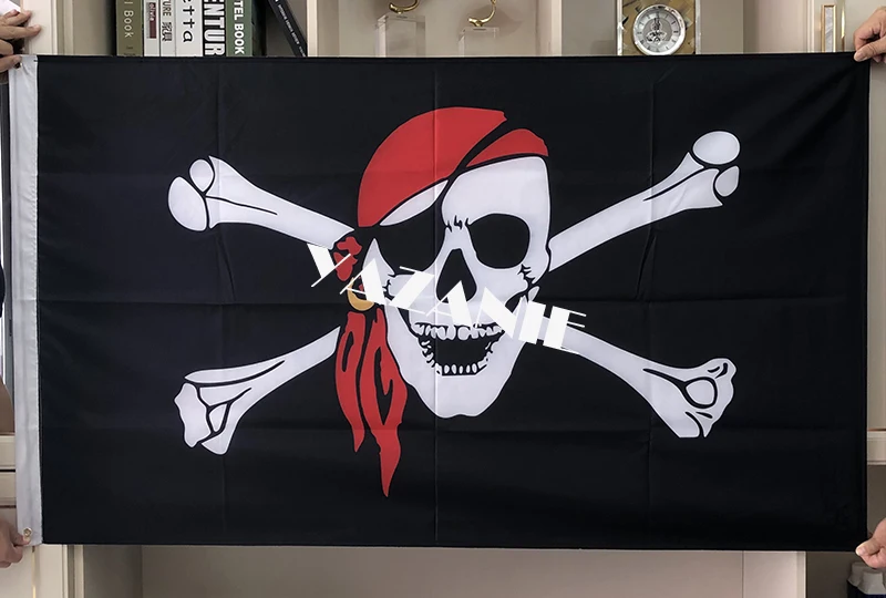 Yazanie Any Size Large Custom Pirate Flags And Banners One Piece Jolly Roger Skull Cross Bones Skull Flag Home Praty Decoration Flags Banners Accessories Aliexpress