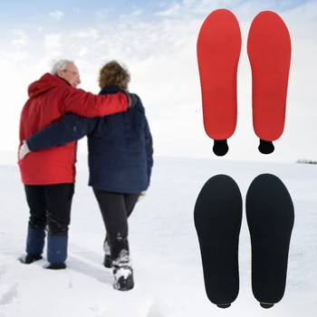 

1pair Heated Insoles Remote Control Outdoor Sports Foot Warming Washable Pad Students Soft Thermal Skiing Electric Winter Warm