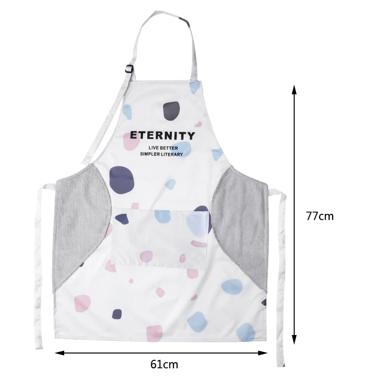 Nordic PVC Abrasion Hand Apron Waterproof and Oil-Proof Apron Female Chef Adjustable Baking Accessories Commercial Restaurant