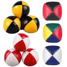 Ensemble de 3 balles de jonglerie professionnelle, jouet éducatif, balle de lancer, acrobaties, sport amusant pour enfants, jouets souples en Pu