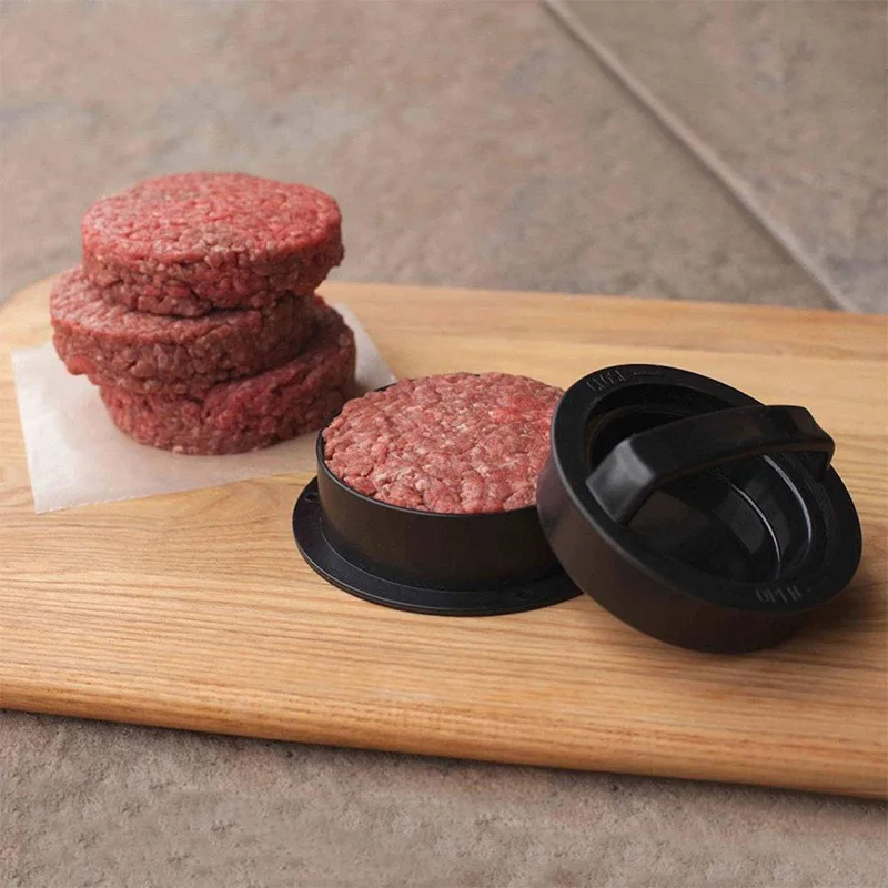 Non-Stick Hanburger Press Mold for Burger Patty Maker 3 in 1 Round Meat Beef Grill Cutlet Press Hamburguesa Mould Kitchen Gadget