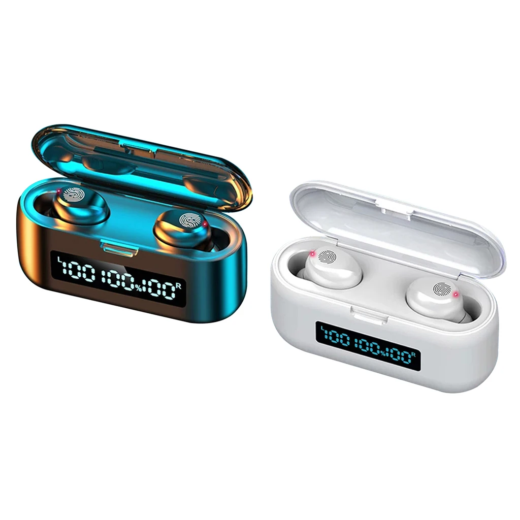 F9 Hifi Bluetooth 5.0   Earphone Headset Touch Control for IOS Android