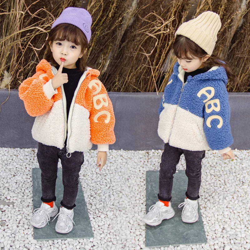 

2019 Autumn And Winter New Style Korean-style Cute Baby Embroidered Coat Girls Wool Sweater Small CHILDREN'S Tops
