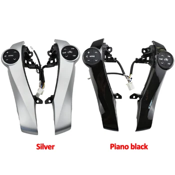 

Silver & Piano black steering wheel control buttons for T oyota Prius / Prius C / Aqua Car-styling buttons 45186-47030-C0/B0