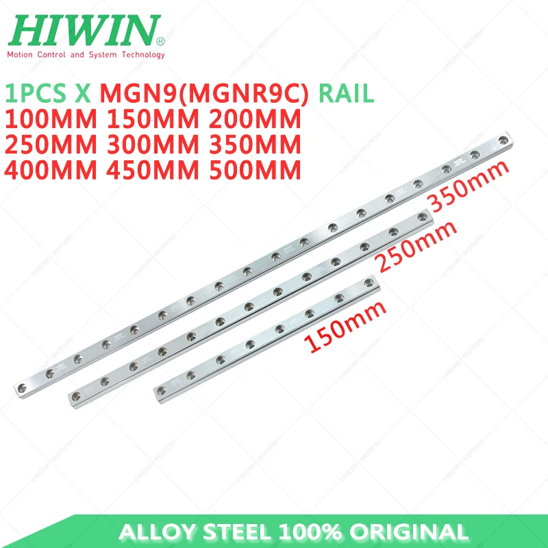 

Alloy Steel Hiwin MGN9 150mm 200mm 250mm 300mm 350mm 400mm Linear Rail hiwin MGNR9R linear guideway