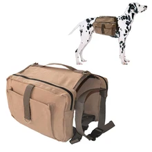 Сумка для собак цвета хаки, холст, 270*55*250 см, Многофункциональный длинный рюкзак для собак, для пеших прогулок, кемпинга, пеших прогулок