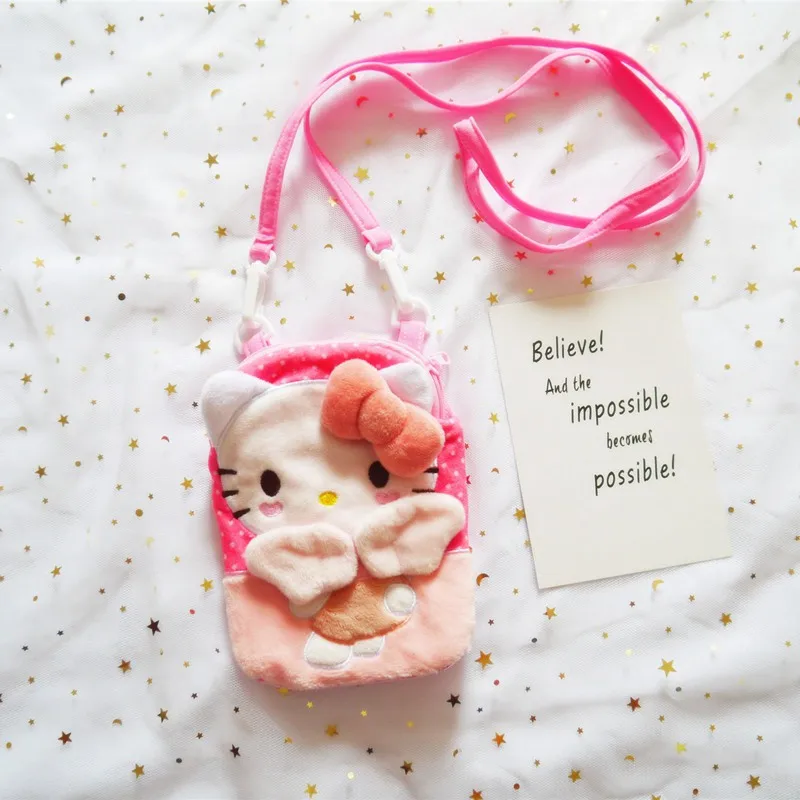 Kawaii собака кошка плюшевая сумка через плечо мягкий мультфильм игрушечные животные сумки на плечо кукла детский дорожный костюм украшение подарок