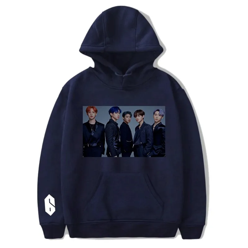 6 YISITIAN KPOP Bangtan/флисовые толстовки со звездами для мальчиков в Корейском стиле с принтом; коллекция года; зимние повседневные толстовки в стиле хип-хоп; уличная одежда - Цвет: 6