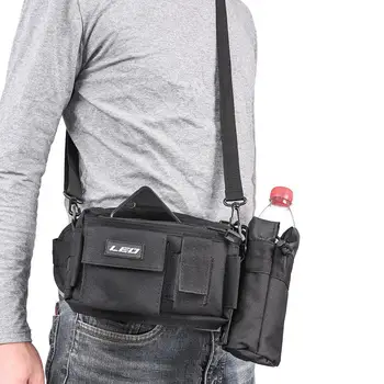 

Multifunctional Lure Fishing Waist Hook Bag Durable Oxford cloth Black Waist Shoulder Bag KT Lua belt bag Tackle Fanny Bag