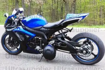 

GSXR 600 750 Matte Black w/ Blue Fairing Injection for 2006-2007 Suzuki GSXR GSX-R 600 750
