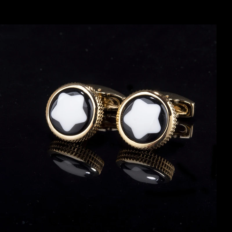 Men's Crystal Cufflinks For Wedding Brand round crystal cufflinks