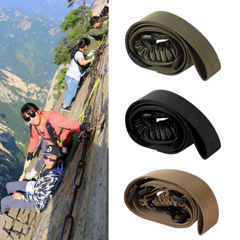 

Multi-Function Adjustable Tactical Single Point Nylon Outdoor Bungee Sling Strap Rifle Airsoft Universal Strap Hunting Supplies