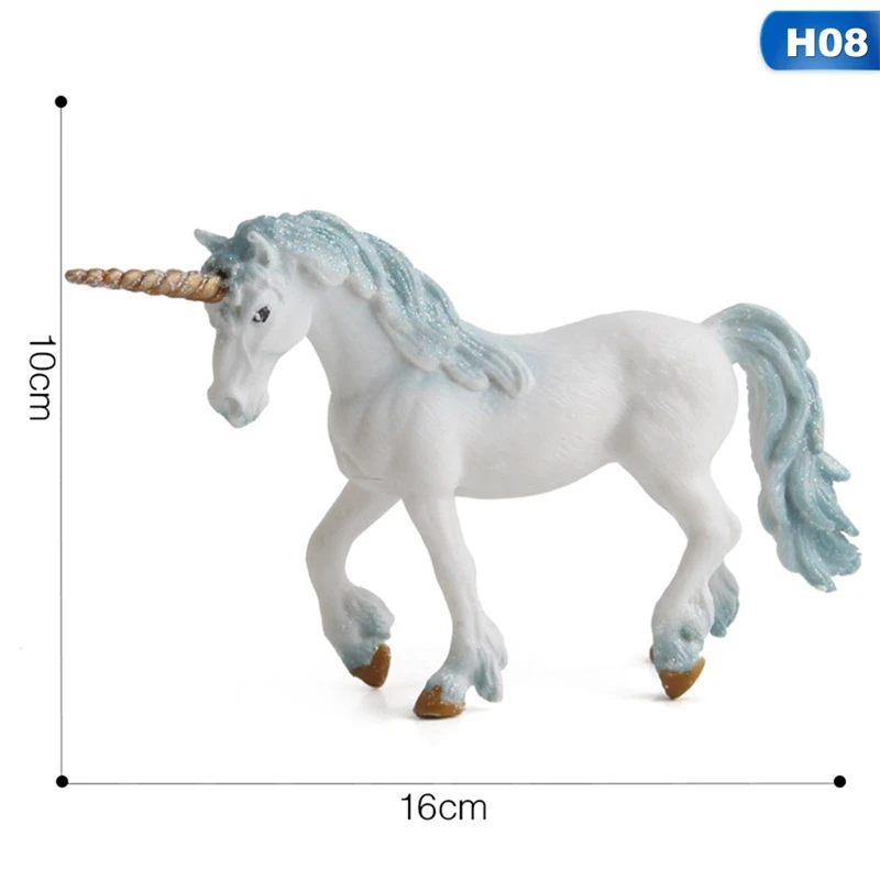Игрушечная игрушка для животных, модель мини-животного, единорог, летающая фигурка лошади, модель диких фигурок, детские развивающие игрушки, фигурка