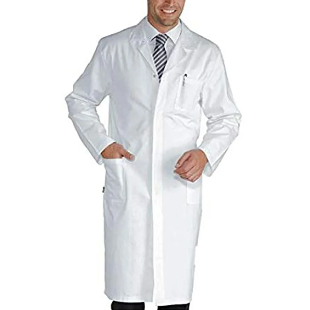 

White Lab Coat Medical Laboratory Unisex Warehouse Doctor Workwear Hospital Technician Uniform Clothes Medical Uniforms 2019