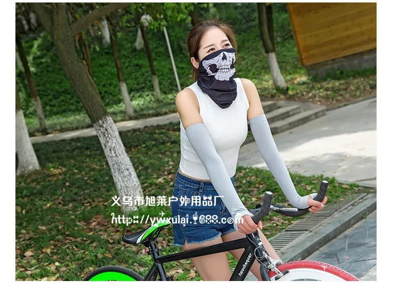 Южная Корея Let's Slim Ice Sleeve Fingerless Running Man вискоза Защита от солнца манжеты подлинный продукт открытый езда УФ-защита