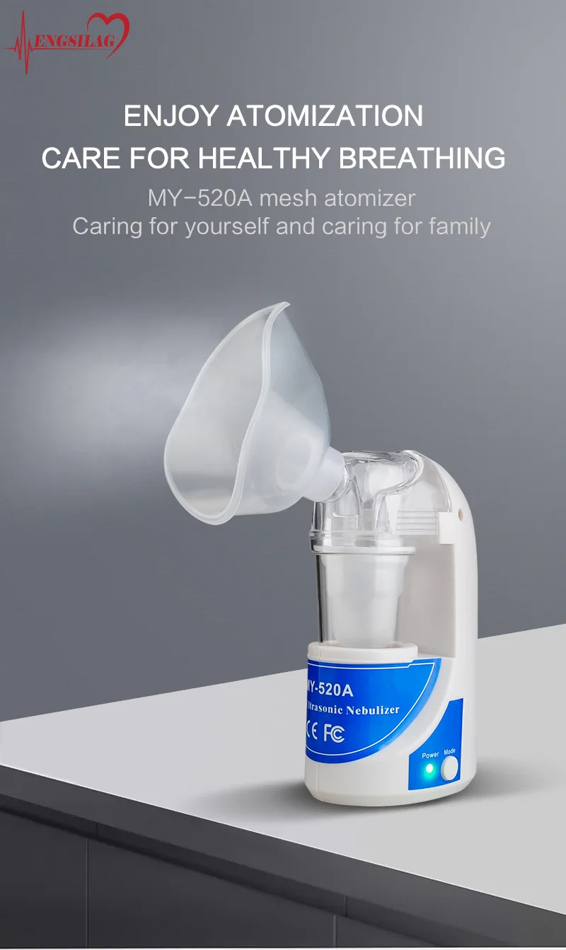 

Ultrasonic nebulizer 520A charging portable handheld atomizer CE FCC atomizer humidifier sprayer