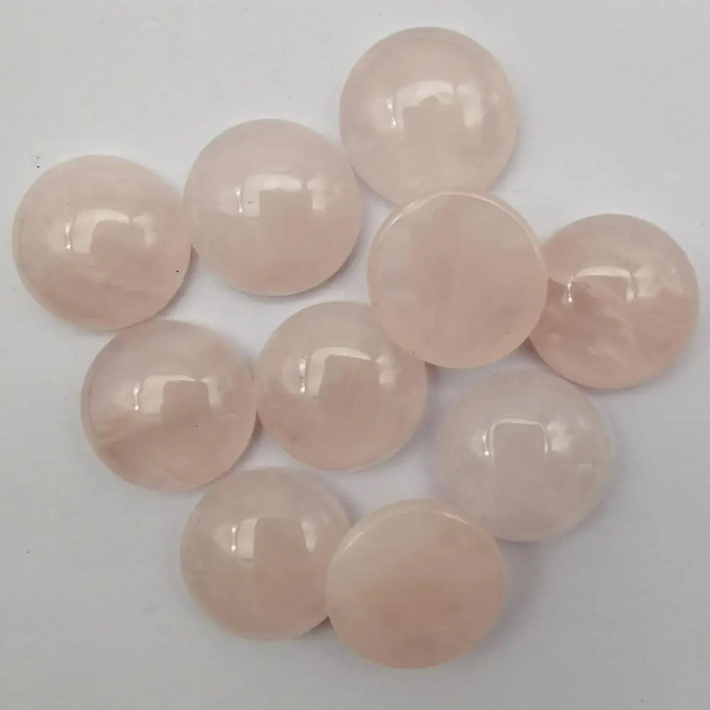 16MM Rose Crystal Stone Round CAB GEM Cabochon Jewelry For Gift Bead (10 pcs/lot) H235 | Украшения и аксессуары