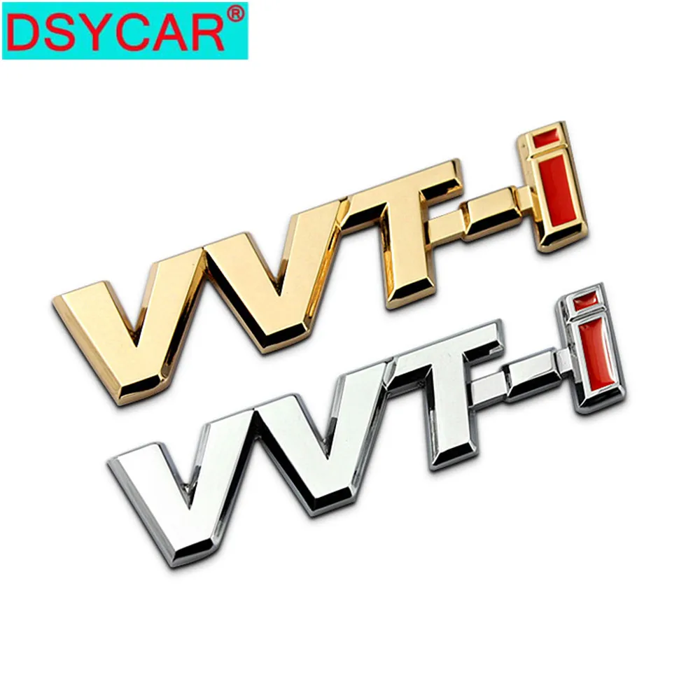 

DSYCAR 1Pcs 3D Metal VVT-I Car Side Fender Rear Trunk Emblem Badge Sticker for JEEP Mercedes BMW Nissan Audi VW Ford Honda Toyot