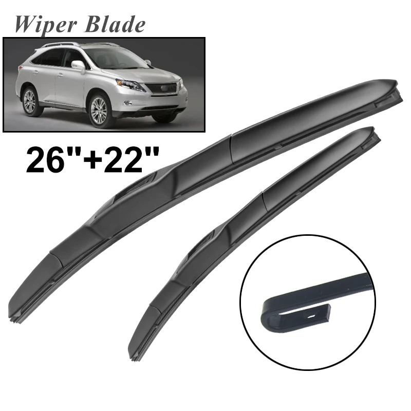 

Щетки стеклоочистителя okoстеклоочистителя RHD и LHD для Lexus RX450h 2010-2015, лобовое стекло, переднее стекло, 26 дюймов + 22 дюйма