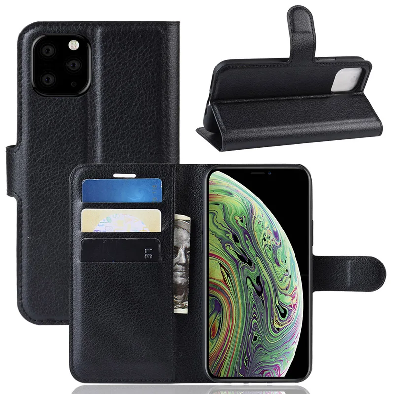 

Case For Apple iPhone 11 Pro 2019 5.8 inch Wallet Flip Cover For iPhone 11Pro PU Leather Case Card Holder Funda sFor iPhone11Pro