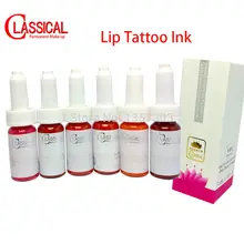 Высокое качество Профессиональный бровей губ пигменты для перманентного макияжа 10 мл/бутылка для косметики татуировки чернила натуральный Перманентная Татуировка Цвет