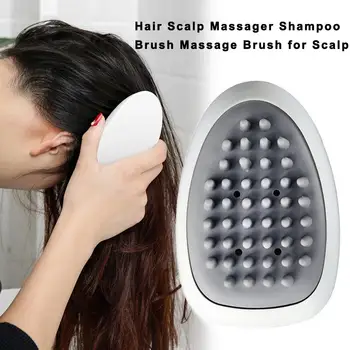 

Hair Scalp Massager Shampoo Brush Massage Scalp Silicone Spa Shampoo Brush Shower Bath Comb Hairbrush Props