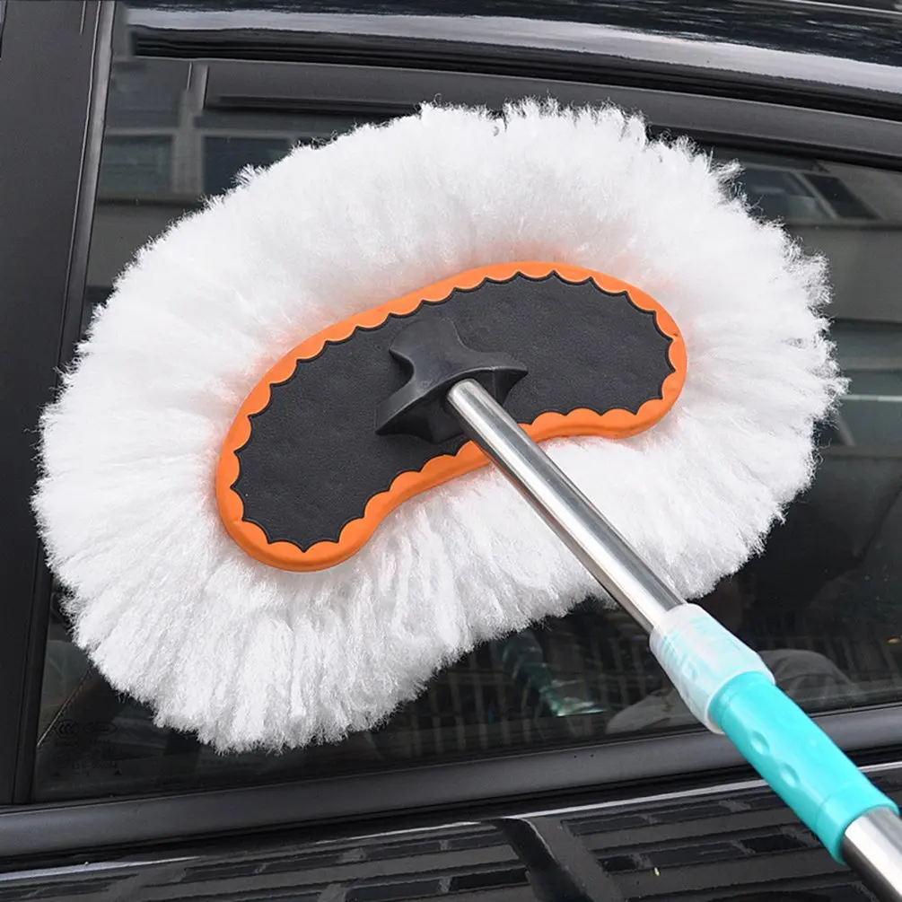 Регулируемая телескопическая щетка для мытья автомобиля, протирающая швабру, инструмент для чистки автомобиля, принадлежности для салфеток, щетки для автомобилей