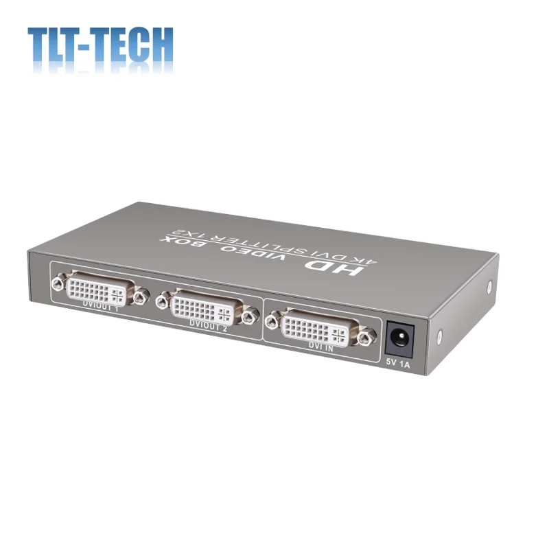 Разветвитель DVI с 2 портами двойной монитор 1 в выхода (разделяет видеосигнал на