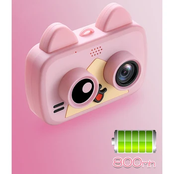 

1200W WIFI Children'S Camera Mini Cute Cat Digital Kids Camera for Child Baby Photo Selfie 1080P Camera CHildren Baby Gifts
