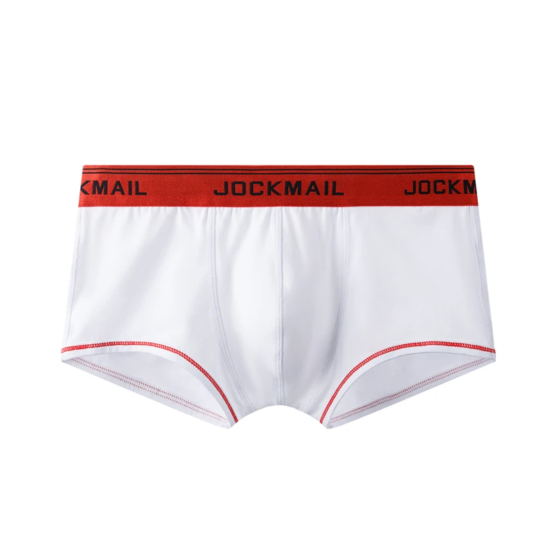 sexy male underwear JOCKMAIL New Sexy Men Underwear Soft Boxers Cotton Boxer Men Solid Man Boxer Sexy Mens Underwear Gay boxer Penis Pouch boxers hot mens underwear