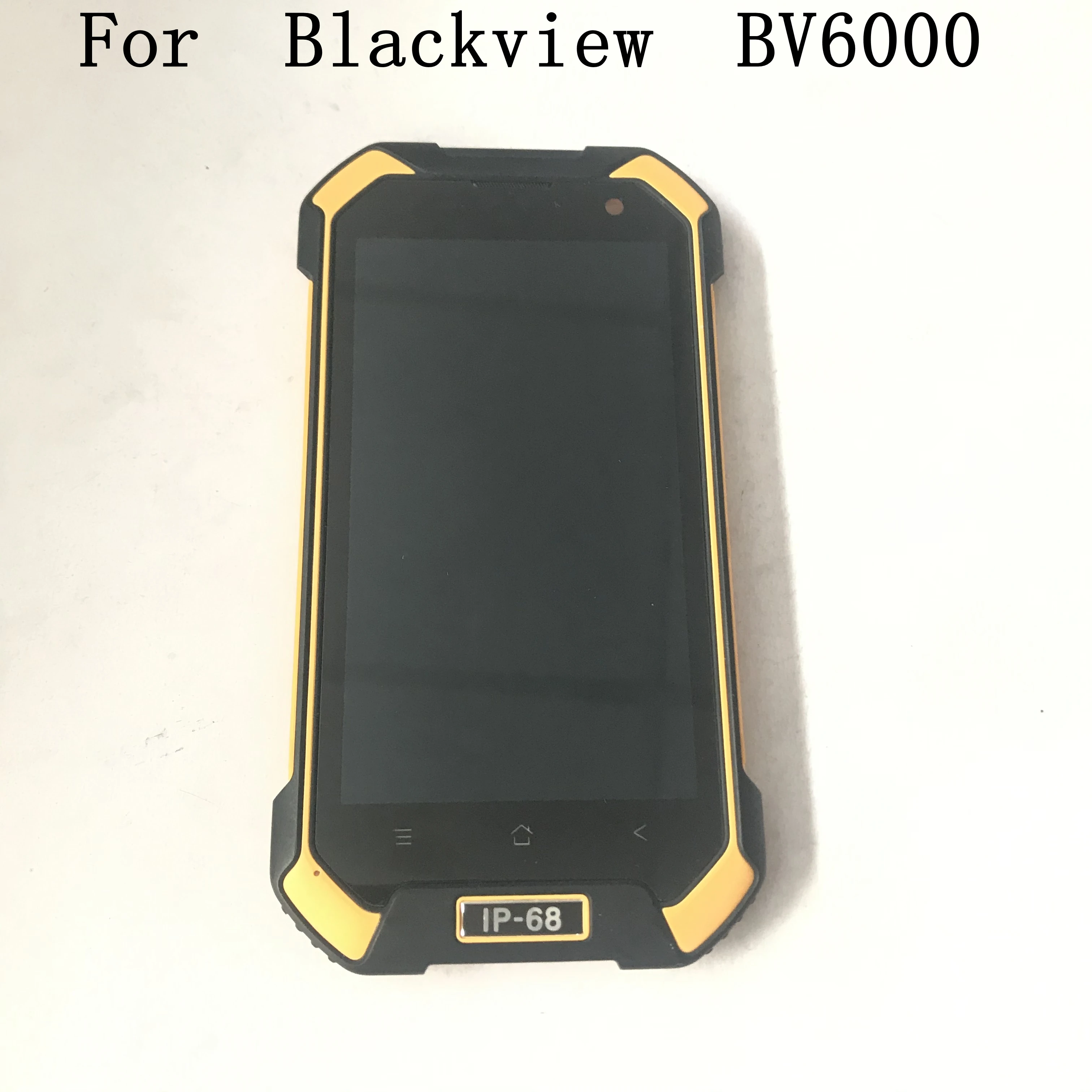 Б/у ЖК экран + сенсорный рамка для Blackview BV6000 4 7 MT6755 Octa core 1280x720 Бесплатная доставка| |